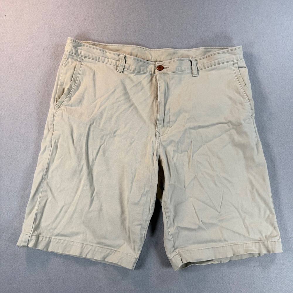 Vintage Tommy Bahama Boracay Shorts Mens 37 Khaki Tan Chino Flat
